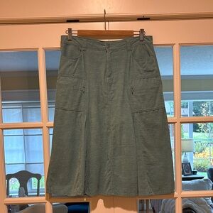 Royal Robbins Women's Corduroy Skirt Light Aqua/Turquoise Size 6